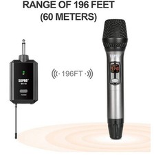 SGPRO Multiple-Purpose Wireless Microphone Set Compact Receiver Mute Function
