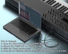 FORE S1 Wireless MIDI Interface & USB Type-C Adapter, Ultra Low…