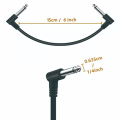 Pack of 8 Guitar Patch Cable 1/4″ Patch Cables For Effect Pedal US Fast Shipping