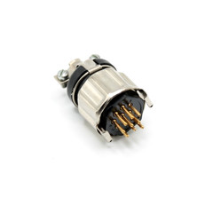 9-Pin Male Miniature Hexagonal Panel Connector Plug Sleeve Hood Cable 126-220