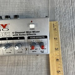 Nady MM-14FX Mini Audio Mixer Built-In Effects w/ 9V Adapter Powers On Tested