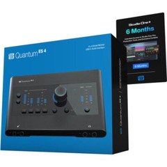 PreSonus Quantum ES 4 USB-C Audio Interface w/ Headphones & 2X XLR Cable Bundle