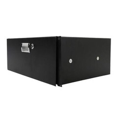4U Professional Rack Case 19″ Steel Plate DJ Drawer Equipment Cabinet with Key