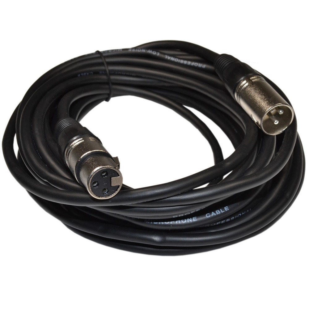 3-pin XLR M to XLR F Cable for Behringer C-1, C-2, XM8500 Dynamic Microphones