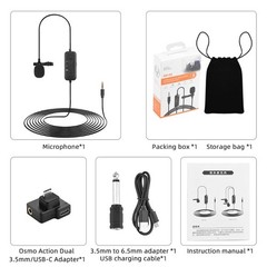 3.5mm AUX Video Record Omnidirectional Microphone for Phone DSLR Camera