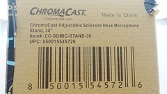 38″ ChromaCast Scissor Professional Microphone Boom Arm Stand Set