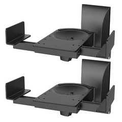 5Core Speaker Wall Mount Adjustable Swivel 15 Inch Space Bookshelf Brackets Pair