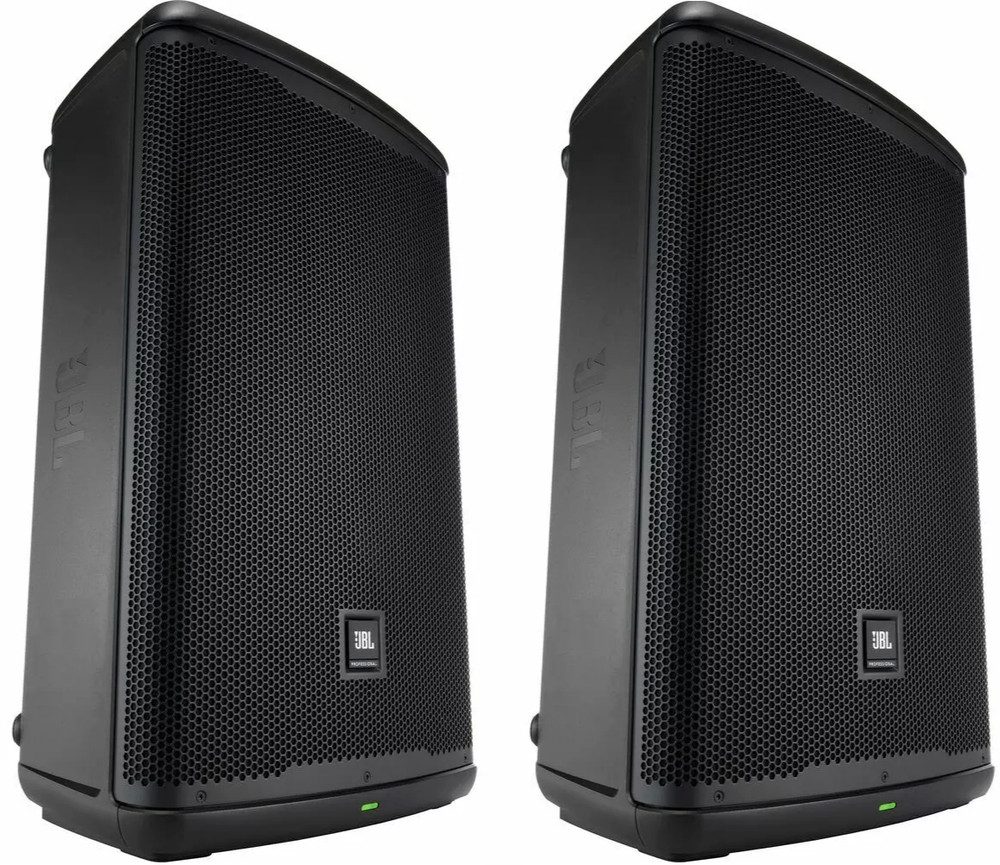 2x JBL EON715 15″ 2-Way PA / DJ Portable Speaker w/ Bluetooth and DSP 1300W MINT