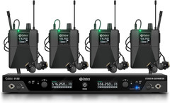 Audio PRO ST-202 UHF Stereo Wireless in Ear Monitor System, Dual Channel Wireles