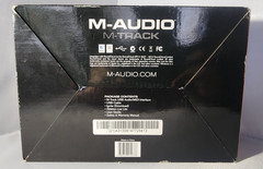 M-Audio M-Track USB Audio Interface MIDI Tested Working w/ Box Manual CIB cVideo