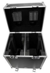 Flight Case w/ Wheels For (2) Martin Rush MH 4Beam Moving Head Lights