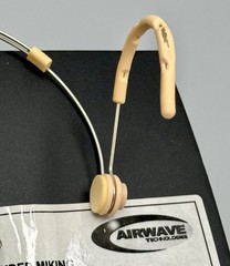 ⭕️ AIRWAVE HSD-SLIMLINE-T4-TAN PROFESSIONAL DUAL SIDED HEADSET MICROPHONE