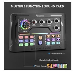 Hayner-Seek Podcast Equipment Bundle for 2 for Live Streaming, DJ Mixer
