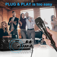 Dynamic Karaoke Microphone for Singing, Vocal Wired Microphone for Karaoke, Hand