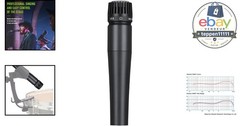 Dynamic Vocal Microphone Cardioid Unidirectional Audio Instrument
