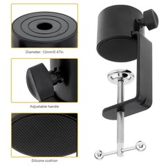 Lifexciting Microphone Stand Table Clamp for Suspension Boom Black