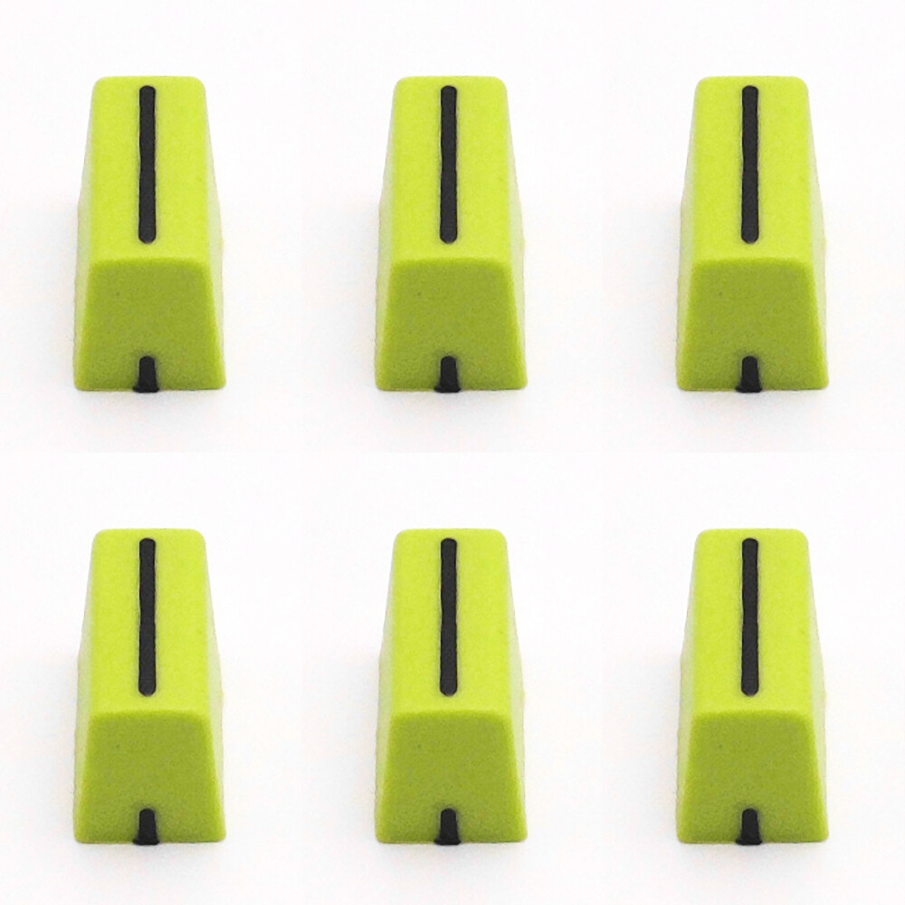 6pcs For DDJ-SX SZ Rane 61 62 64 68 Denon Numark (Green1) Fader Knob Cap