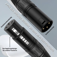 M/F 4 Channel Multi-Media Snake Cable 4 Pairs Male to Female 3 Pin XLR Balanced