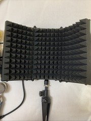 Microphones Estate Lot Of 2 & An Isolation Shield Mic Sound Absorbing Foam READ