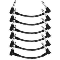 Donner 6 Inch Guitar Patch Cable Effect Pedal Cables 6 inch, Black