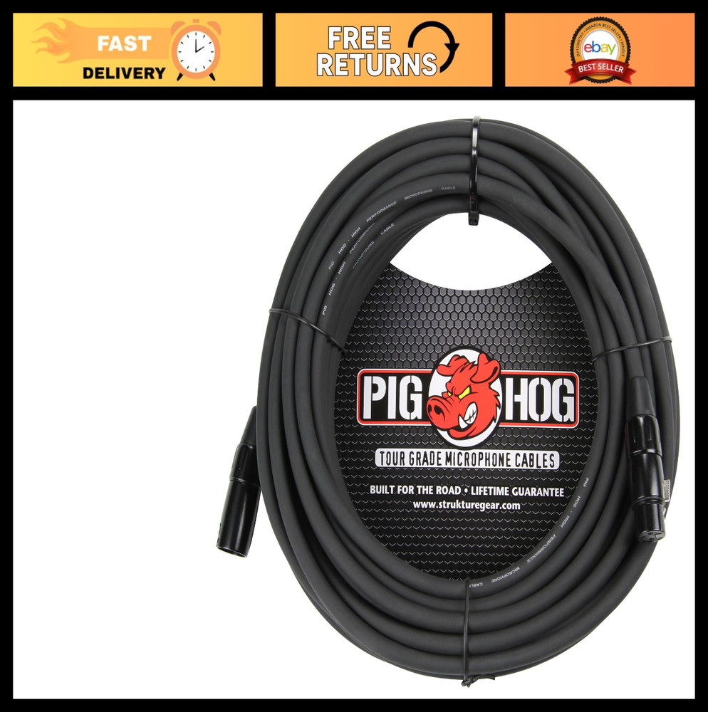 8mm XLR Microphone Cable 100ft – Durable, Flexible, High-Quality Audio Cable
