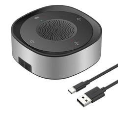 USB Conference Speaker Microphone Wired Touch Key Omni Mic Directional