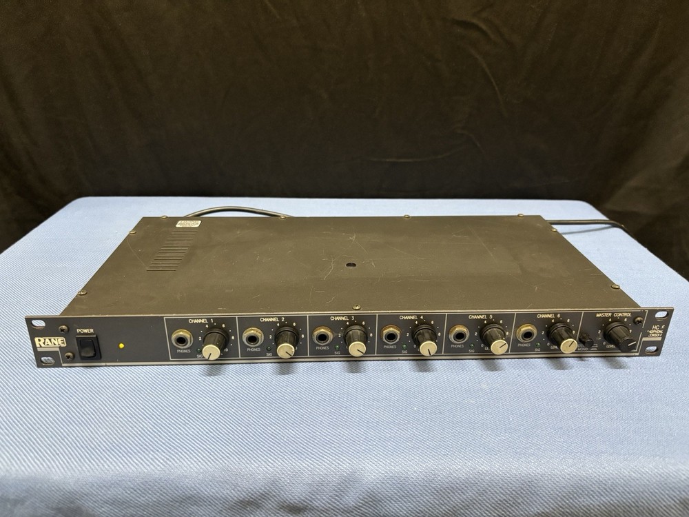 RANE HC-6 Rack Mount Headphone Console With Power Cable Attached
