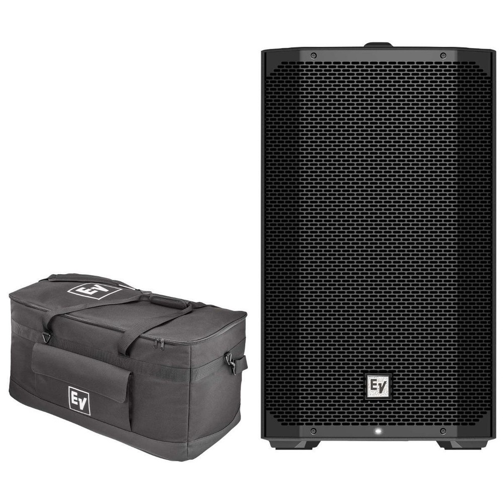 Electro-Voice EVERSE 12 Black Battery Powered DJ PA Speaker in Black w Duffel…