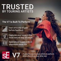 SE ELECTRONICS V7 Dynamic Microphone for Singing, Speech & Studio Recording