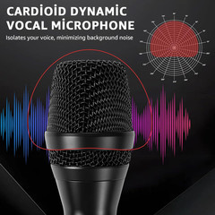 Wired Microphone for Singing,Professional Vocal Dynamic Handheld Karaoke,Cardioi