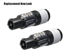 2 x Neutrik Professional NAC3FCB PowerCon Power Out 20A/250V AC Connector Gray
