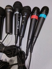Lot of 10 Used Microphones – Various Brands and Models, Working