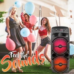 Pyle Bluetooth Portable PA Speaker – Party Audio Speak Black PPHP2835B