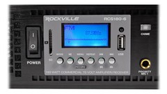 Rockville RCS180-6 180 Watt 6 Zone 70v Commercial/Restaurant Amplifier/Bluetooth
