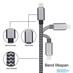 WORLDBOYU Lightning to MIDI Cable USB OTG Type B for Select 6 feet