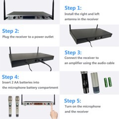 14 Channel Studio Mixing Console MP3 DJ USB BT Mixer Dual Channel UHF Microphone