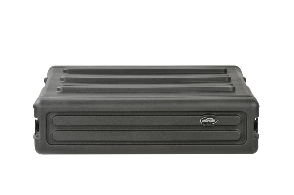 SKB 1SKB-R2U 2U Space Roto Molded Rack w/ Twist Latches & Heavy Duty Handles