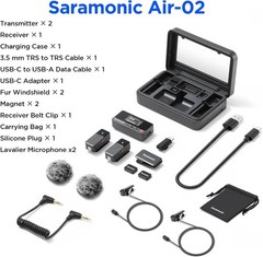 Saramonic Air Wireless Microphones 48kHz/24-bit for iPhone/Camera/Android/PC