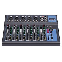 7-Channel Bluetooth Portable Audio Mixer USB DJ Sound Mixing Console Board