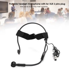 Mini 3 Pins Headband Microphone Condenser Mic For Wireless System Transmitter