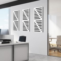 6-Pack Self-Adhesive Soundproof Acoustic Panels for Wall, 16 x White – Style2
