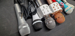 LOT of 6 Various models Microphones Multicoloured Used Working