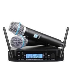 GLXD4 Vocal Dual Channel Wireless Microphone System UHF Handheld Cordless Shure