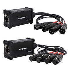 4 Channel Snake 3 Pin XLR/DMX/AES-EBU to Ethercon RJ45 Cat5/Cat6 Ethernet Ext…