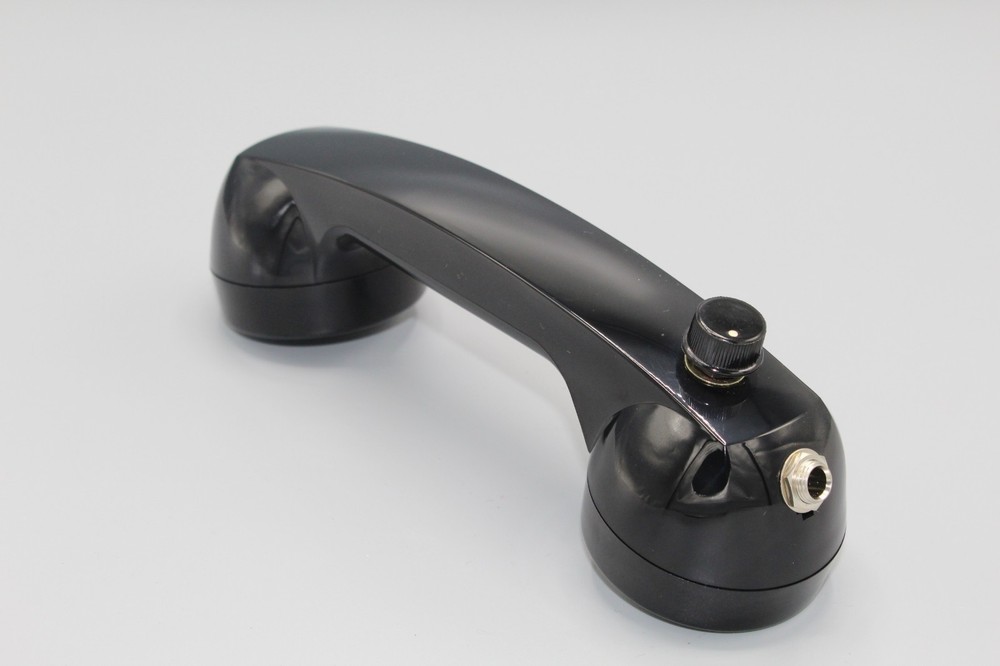 Circuit Bent New Black Telephone Microphone w/Filter Ctrl+Mic Clip+Pop Filter