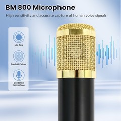 Home Studio Recording Kit Mixer Condenser Microphone Bundle for Music Podcast