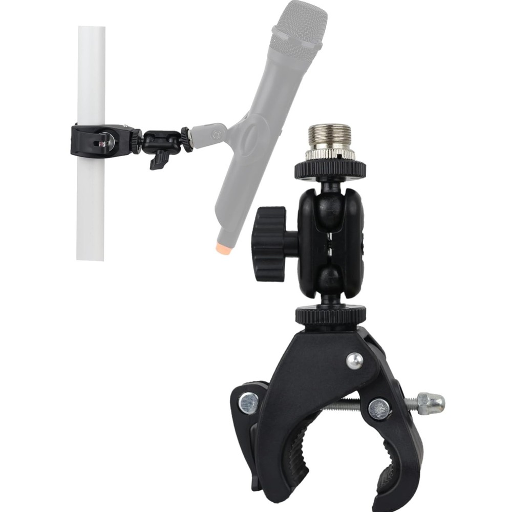 Easy-Install Mic Mount with 1/4″ to 5/8″ Compatibility & Quick-Release Design