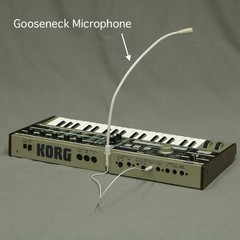EM-197K Gooseneck Microphone for microKORG Synthesizer Keyboard Vocoder