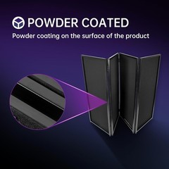 ECOTRIC Portable DJ Facade Booth Foldable Cover Screen with White/Black Facad…