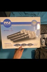 Pyle PDMICKT34 Professional Dynamic Microphone Three-Pack Kit